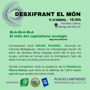DESXIFRANT EL MÓN: BLA-BLA-BLA. El mito del capitalismo ecológico. 